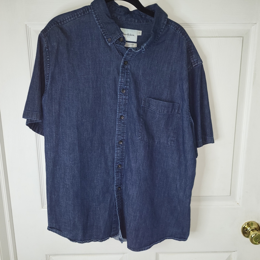 2/$30 Men's Blue Denim Shirt